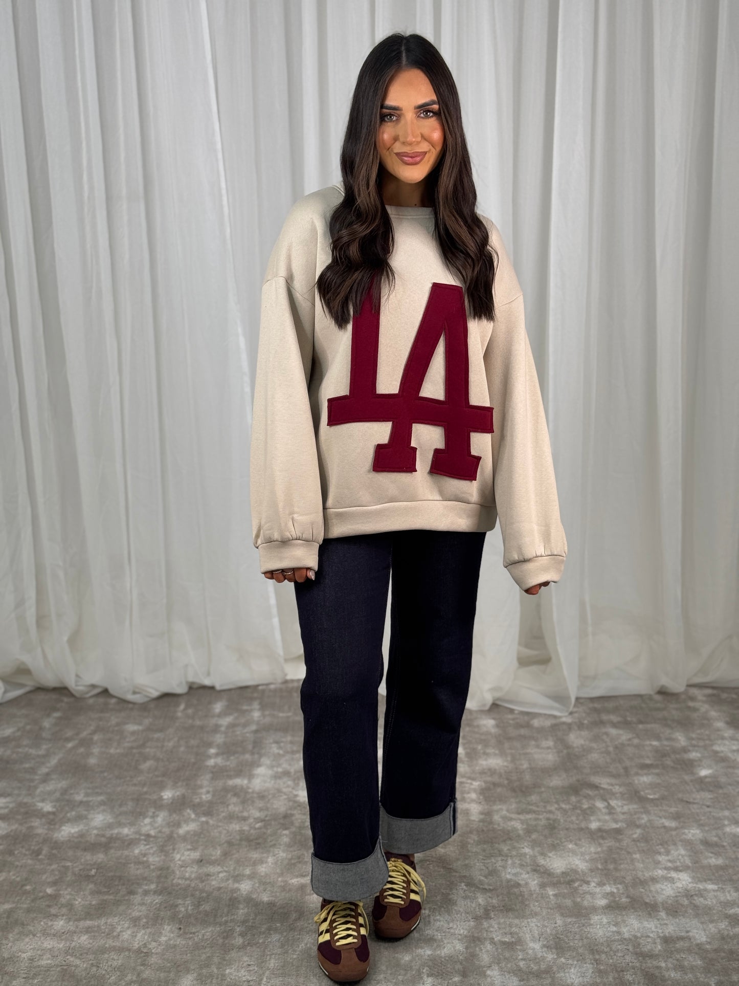 Melanie LA Sweatshirt In Cream