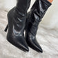 Cathy Pointed Toe Ankle Boots In Black