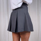 Elsa Pleated Skort In Grey