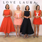 Love Laura Forever Bow Mini Dress In Coral