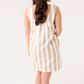 Kiera Stripe Dress In Coffee