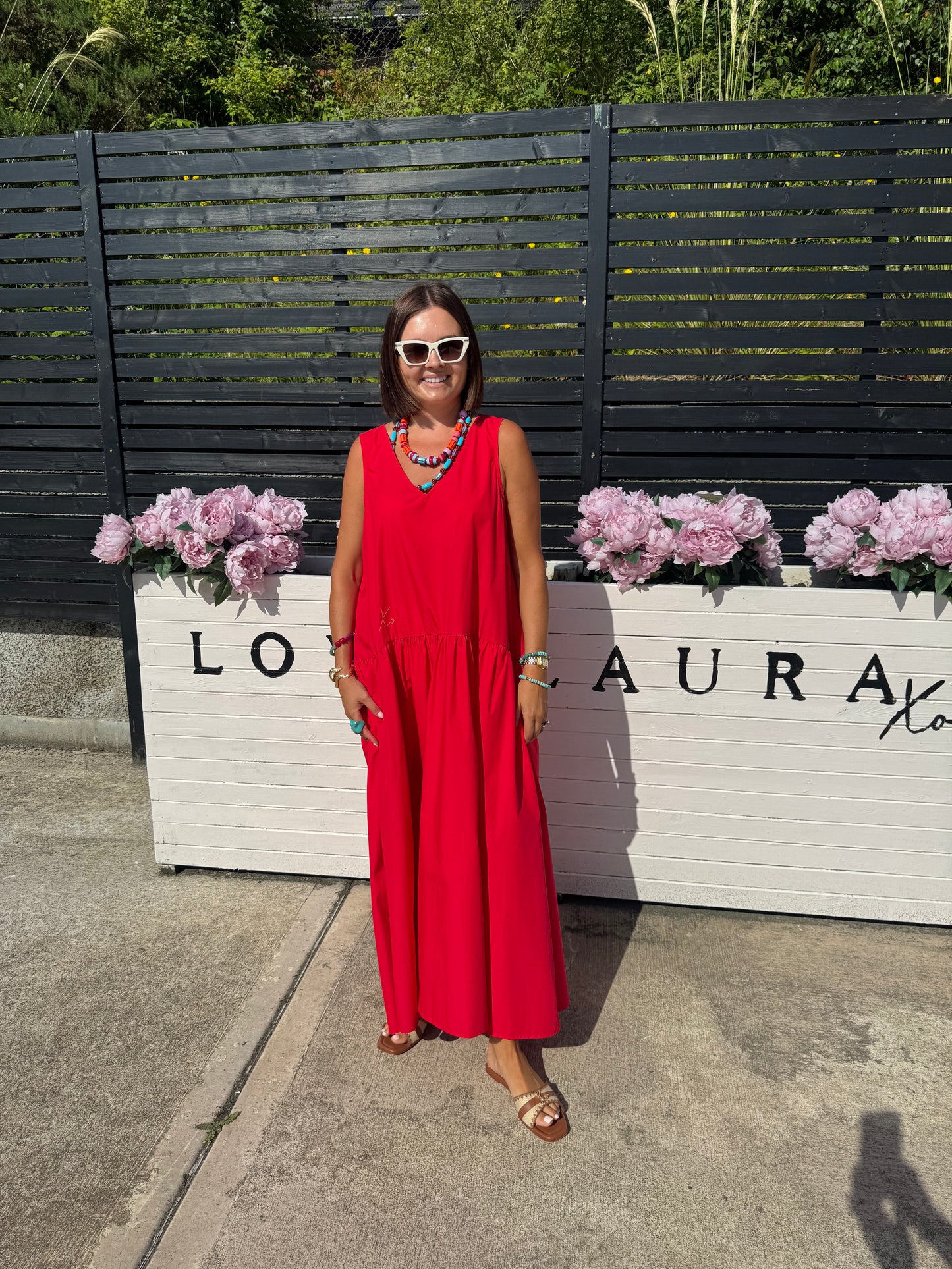 Love Laura Summer Maxi Dress In Red