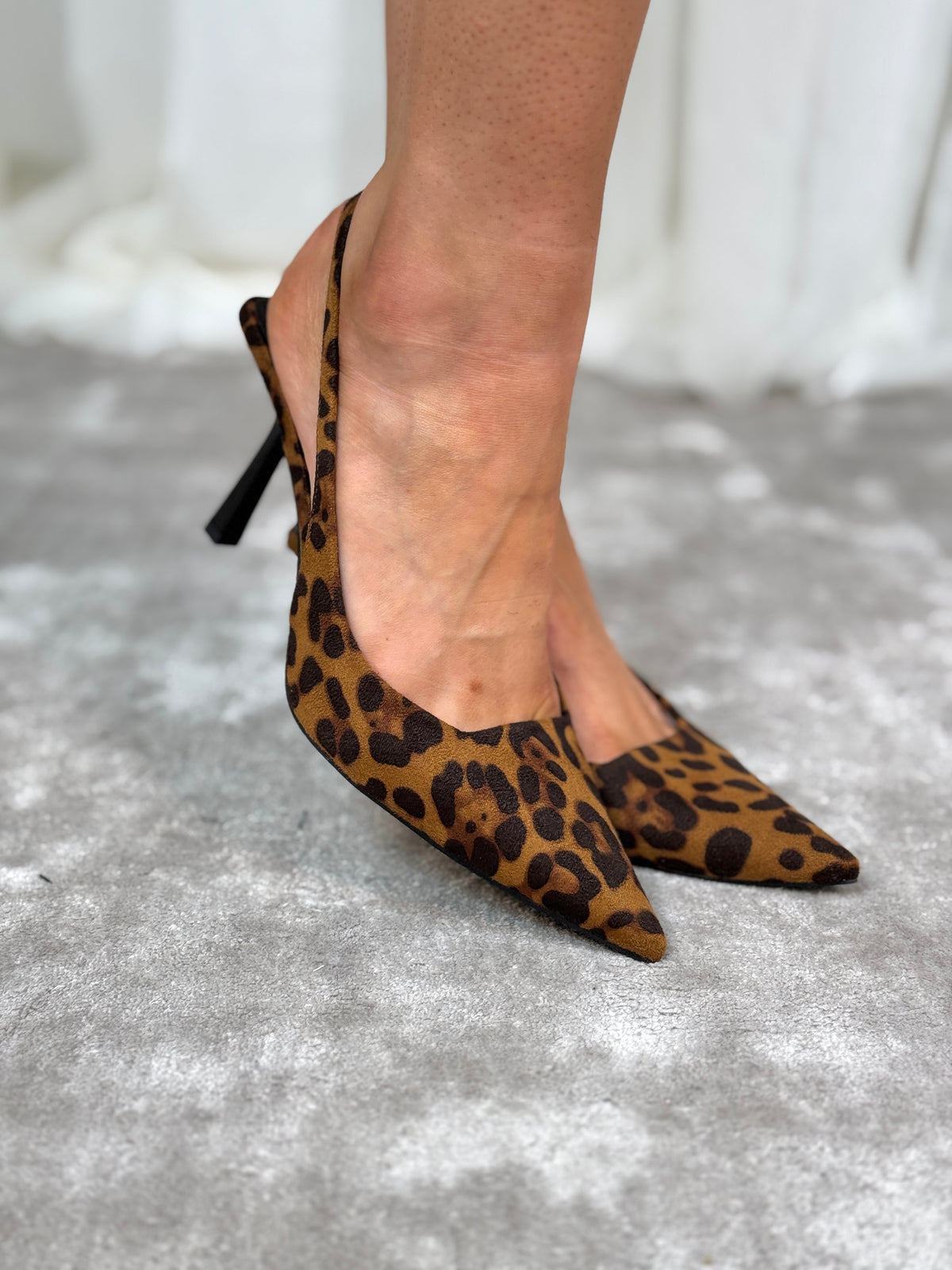 Lauren Slingback Heel In Leopard Print