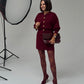 Love Laura Cardigan In Burgundy