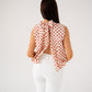 Iris Bow Detail Spotted Top In Red