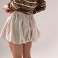 Iris Bubble Hem Skirt In Cream