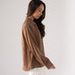 Iris Embroidered Pocket Blouse In Chocolate