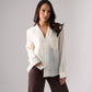 Iris Embroidered Pocket Blouse In Cream