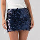 Iris Sequin Skirt In Navy