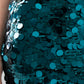 Iris Sequin Skirt In Teal