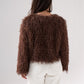 Iris Textured Jacket In Chocolate
