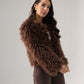 Iris Textured Coat In Chocolate
