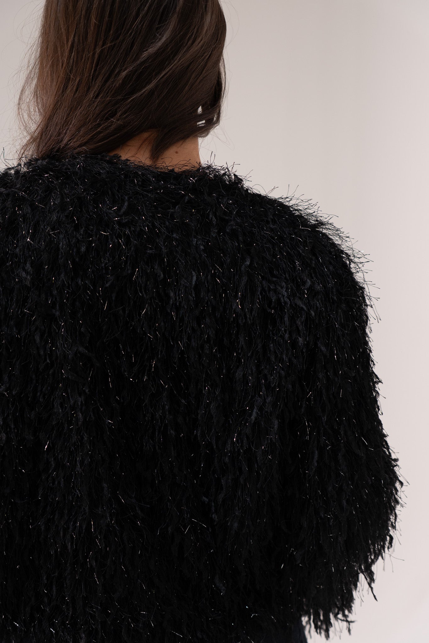 Iris Textured Jacket In Black