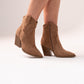 Izzy Ankle Western Boots In Camel