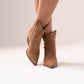 Izzy Ankle Western Boots In Camel