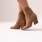 Izzy Ankle Western Boots In Camel