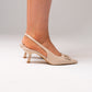 Izzy Buckle Slingback In Neutral