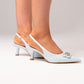 Izzy Buckle Slingback In Pale Blue