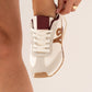 Izzy Contrast Trainer In Wine