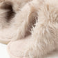 Izzy Faux Fur Slippers In Neutral