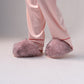 Izzy Faux Fur Slippers In Pink