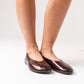 Izzy Faux Leather Pumps In Chocolate