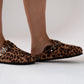 Izzy Faux Suede Mule In Leopard