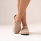 Izzy Faux Suede Mule In Neutral
