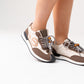 Izzy Trainers In Coffee Mix