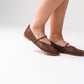 Izzy Woven Pumps In Chocolate