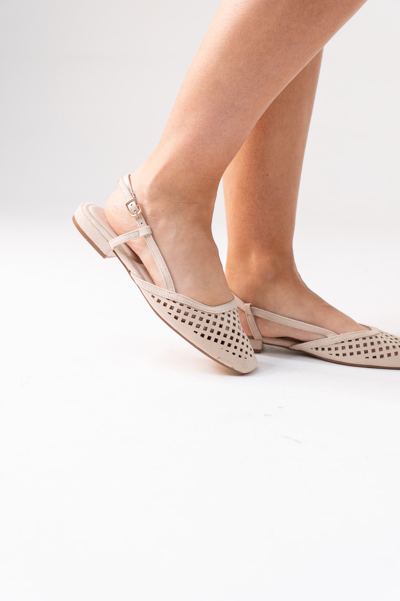 Izzy Woven Slingback In Neutral