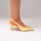 Izzy Buckle Slingback In Lemon