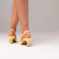 Izzy Buckle Slingback In Lemon