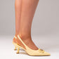 Izzy Buckle Slingback In Lemon