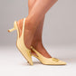 Izzy Buckle Slingback In Lemon