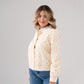 Jasmine Cut Out Floral Blouse In Cream