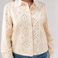 Jasmine Cut Out Floral Blouse In Cream