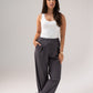 Jasmine Straight Leg Trousers In Grey