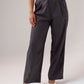 Jasmine Straight Leg Trousers In Grey