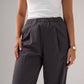 Jasmine Straight Leg Trousers In Grey