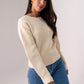 Jasmine Bow Back Jumper In Cream