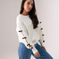 Jasmine Bow Sleeve Jumper In Ivory