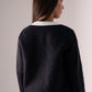 Jasmine Contrast Piped Jacket In Charcoal