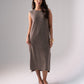 Jasmine Sleeveless Knit Dress In Taupe