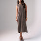Jasmine Sleeveless Knit Dress In Taupe