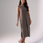 Jasmine Sleeveless Knit Dress In Taupe
