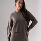 Jasmine Crop Jumper In Taupe