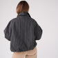 Kate Check Bomber Jacket In Black