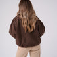 Kate Check Bomber Jacket In Chocolate