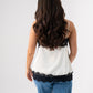 Kate Lace Trim Cami In Cream